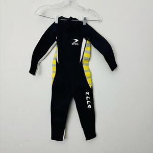 ZCCO Neoprene Black And Yellow Wet Suit Kids Size XXS